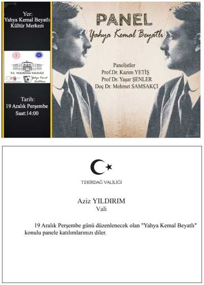 Yahya Kemal Beyatlı Panel